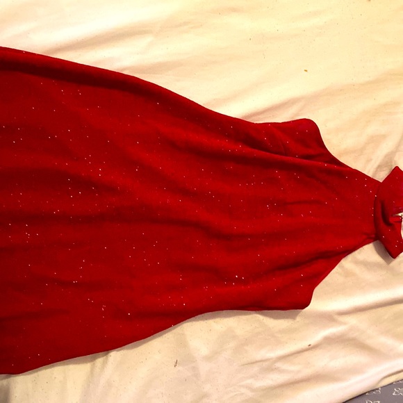 Bari Jay Dresses & Skirts - Red Sparkle Floor Length Dress